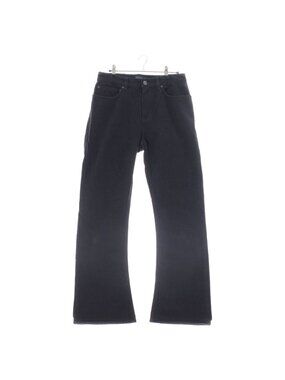 Balenciaga Cotton Back Logo Bootcut Denim Pants Jeans Black